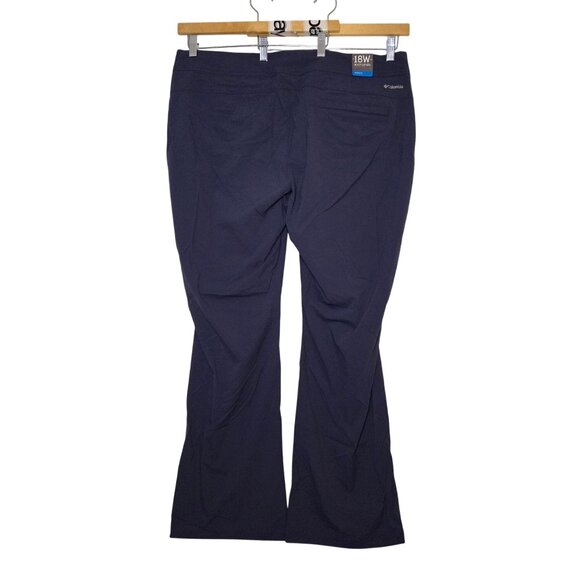 Columbia Women's Boot Cut Pants 18W Active Fit Navy Blue Stretch Comfort Lightwe - Picture 2 of 9